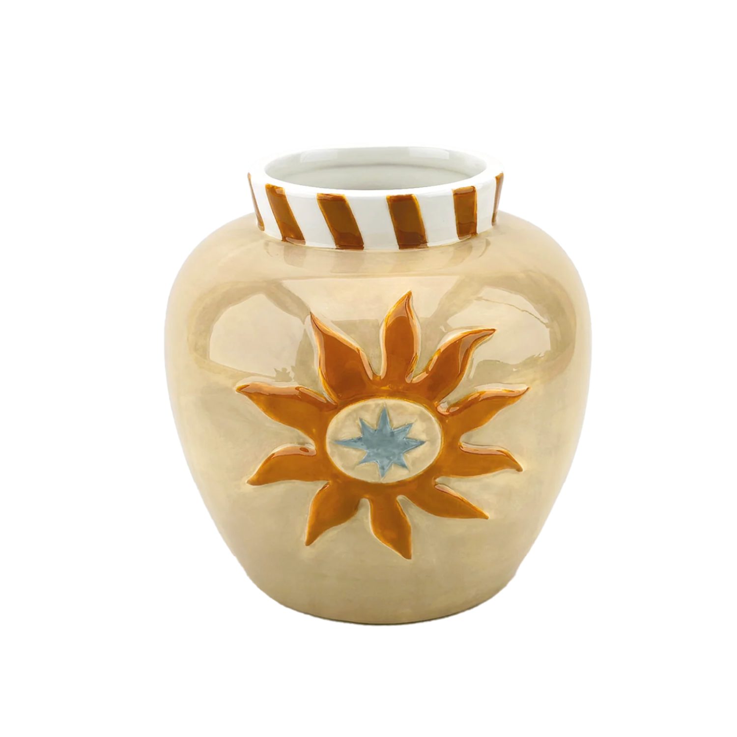 Vase soleil beige