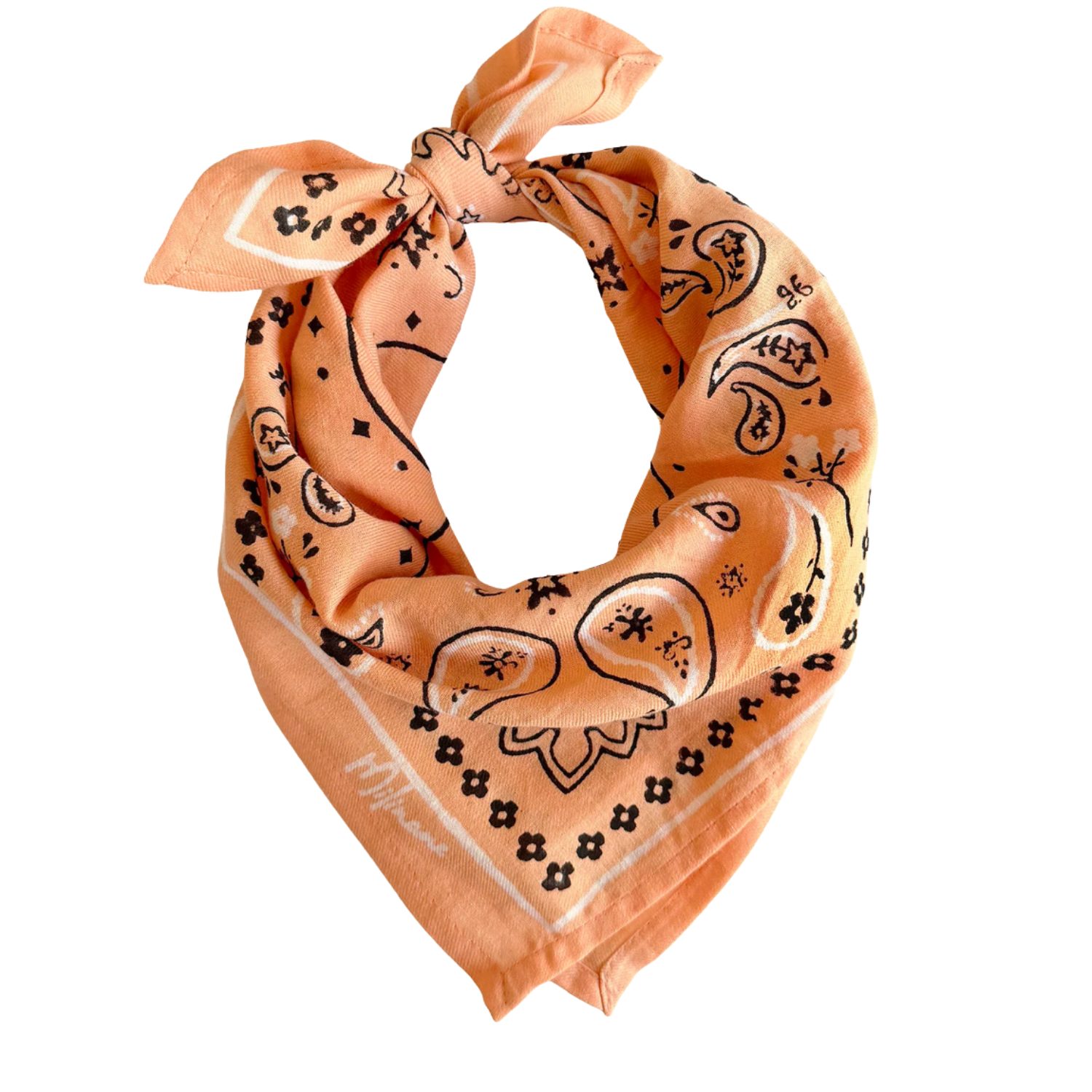 Petit foulard Oscar Bandana peach