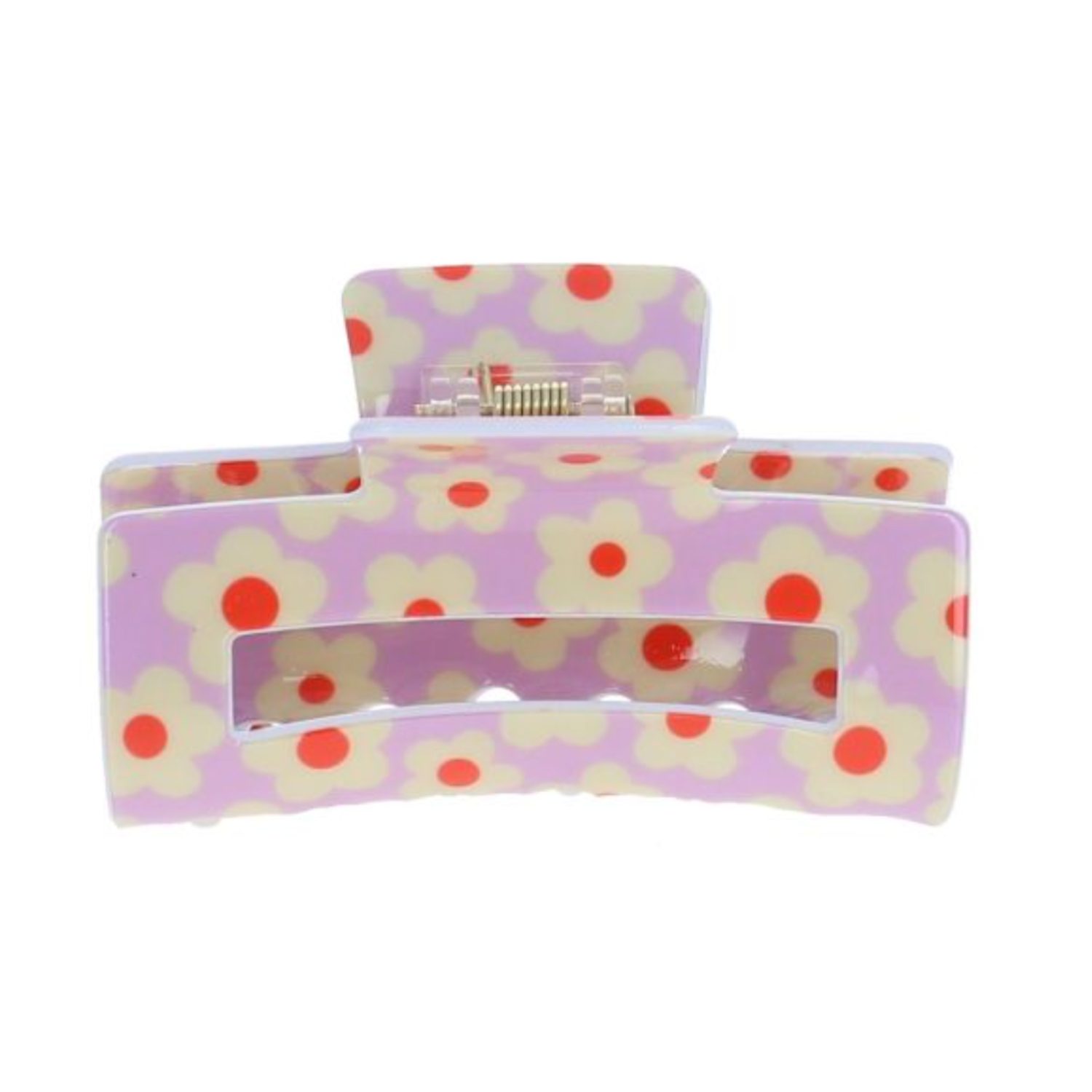 Grosse pince crabe Lila fleurs