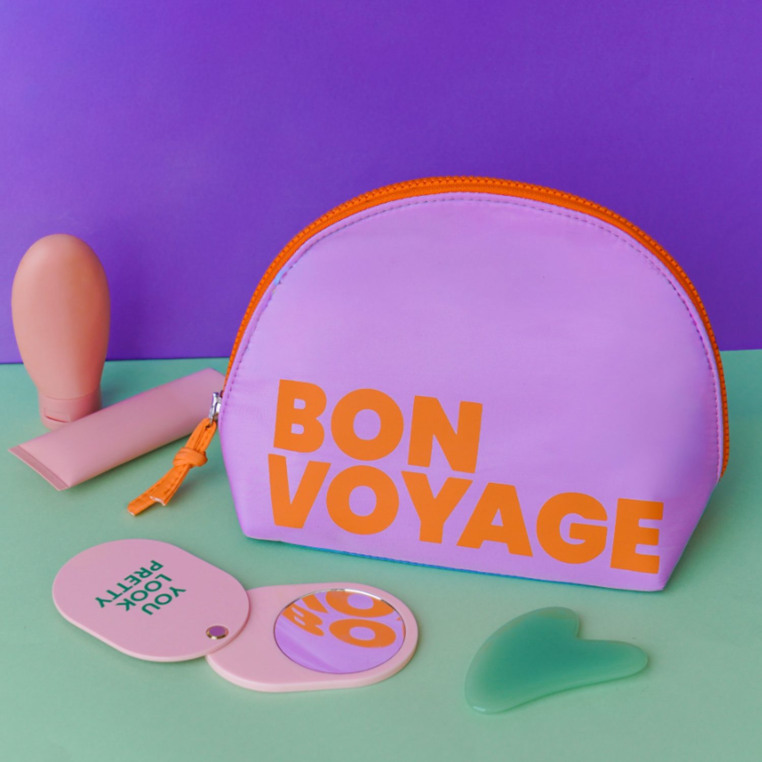 Trousse Bon voyage violette – Image 2