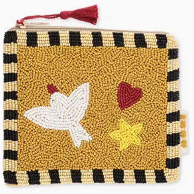 Pochette perles Bird