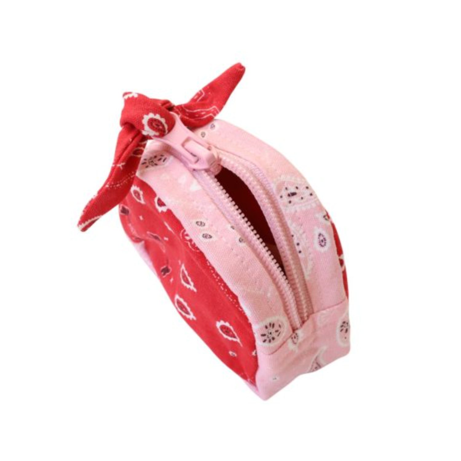 Porte-monnaie Bandana rose/rouge – Image 2