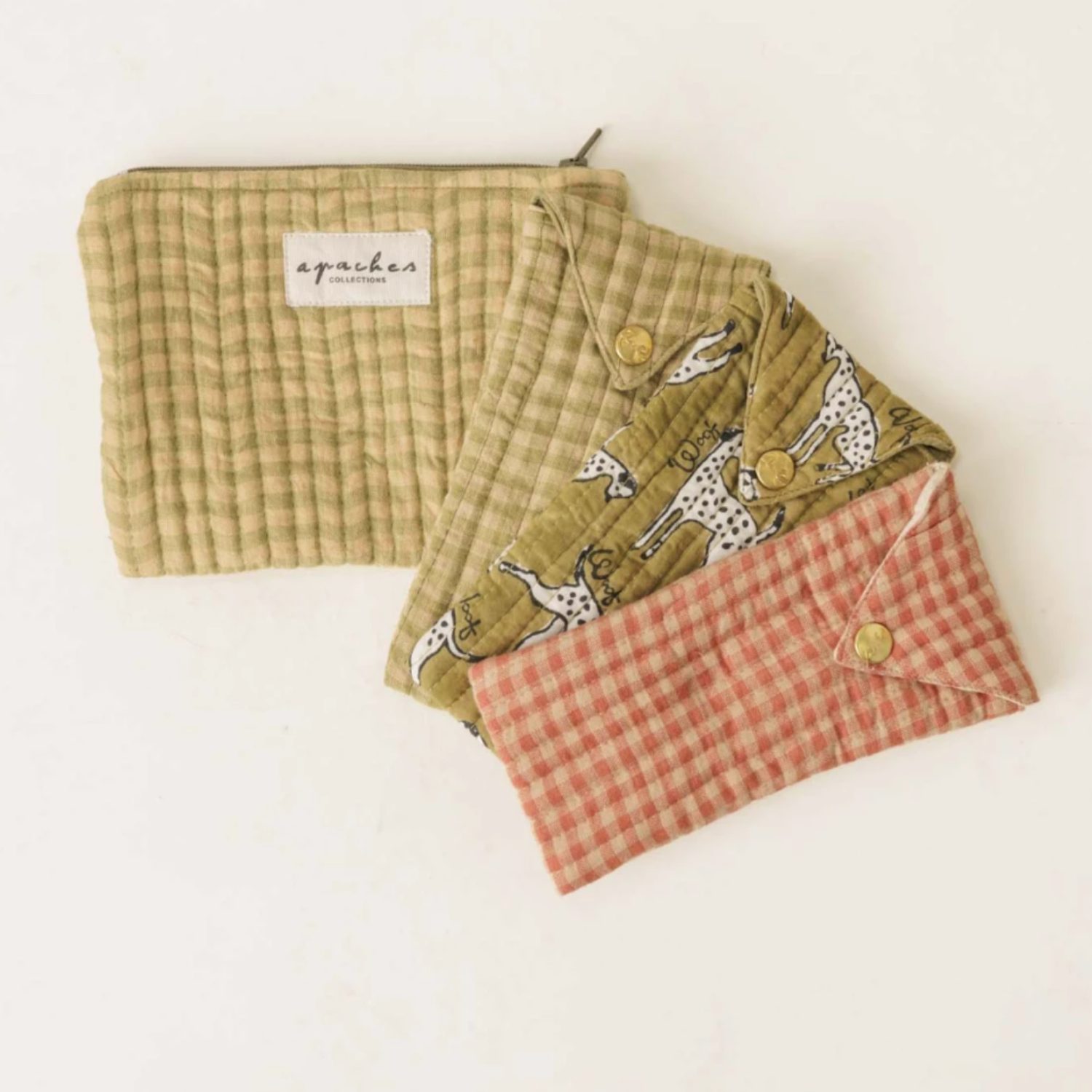 Enveloppe Sunny checkmate khaki – Image 2