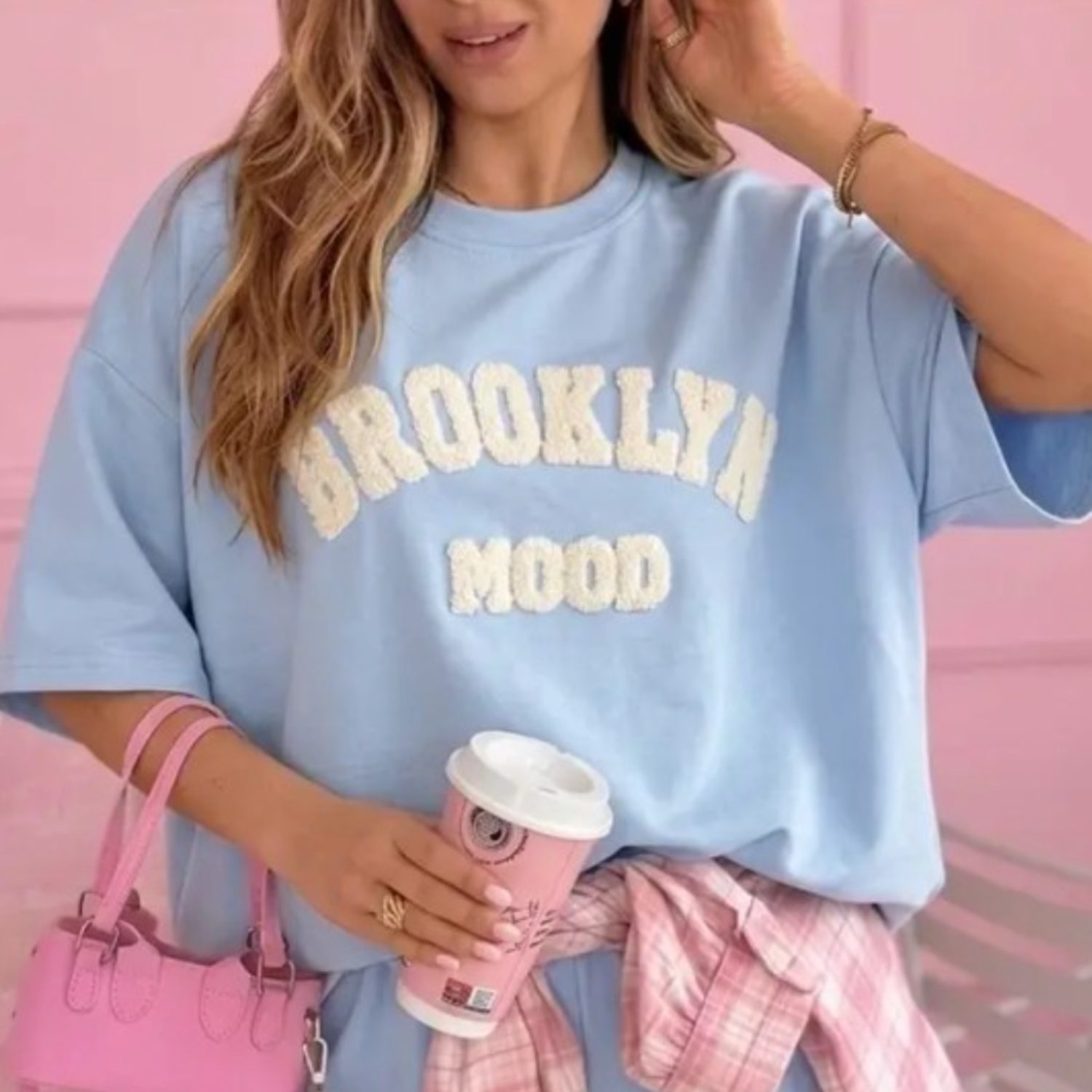 Sweat Brooklyn mood bleu ciel