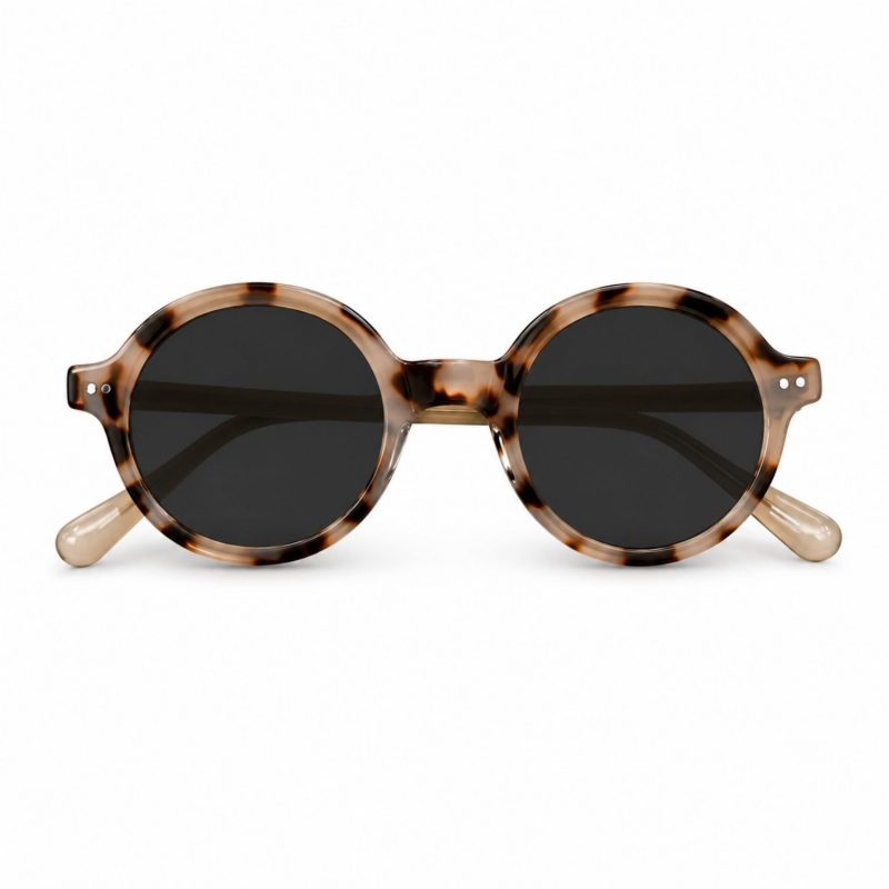 Lunettes de soleil rondes – Tortoise clair