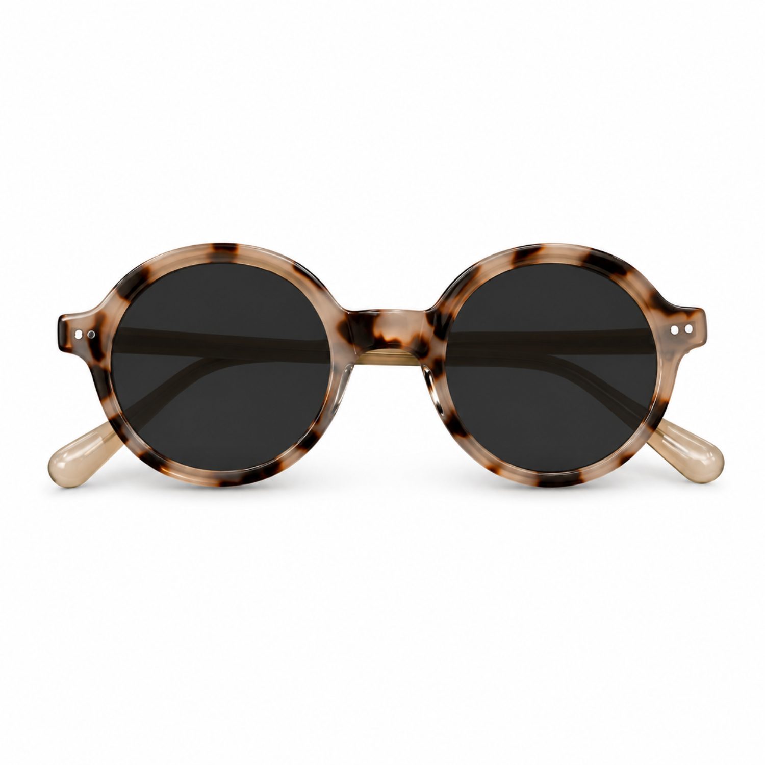 Lunettes de soleil rondes – Tortoise clair