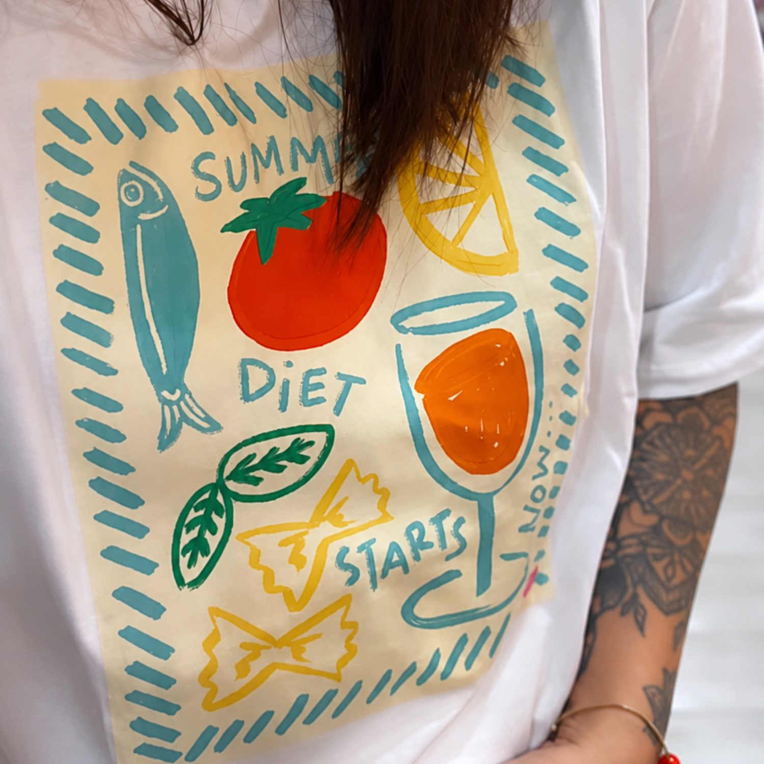 T-shirt blanc – Summer Diet – Image 2