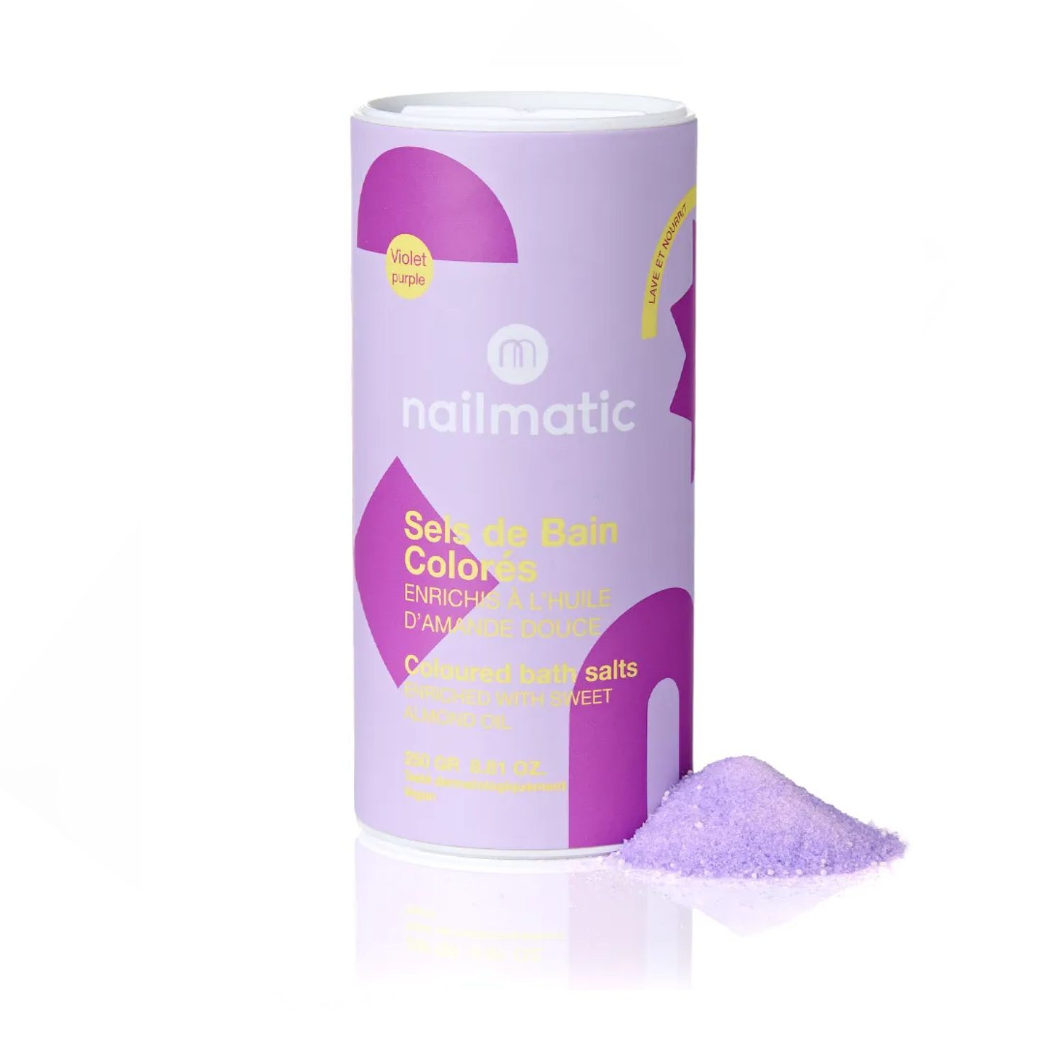 Sels de bain colorés – Violet Fruits rouges 250g