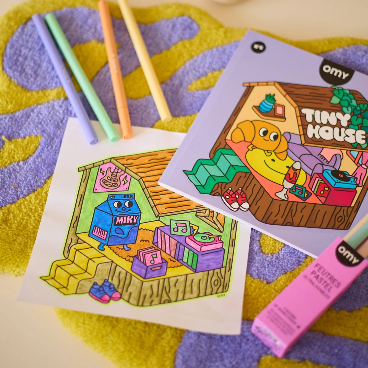 Coloriage adulte Cozy Art – Tiny House (28 pages détachables) – Image 3