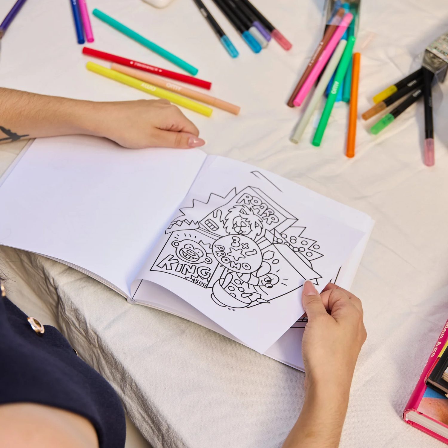 Coloriage adulte Cozy Art – Super Market (28 pages détachables) – Image 2