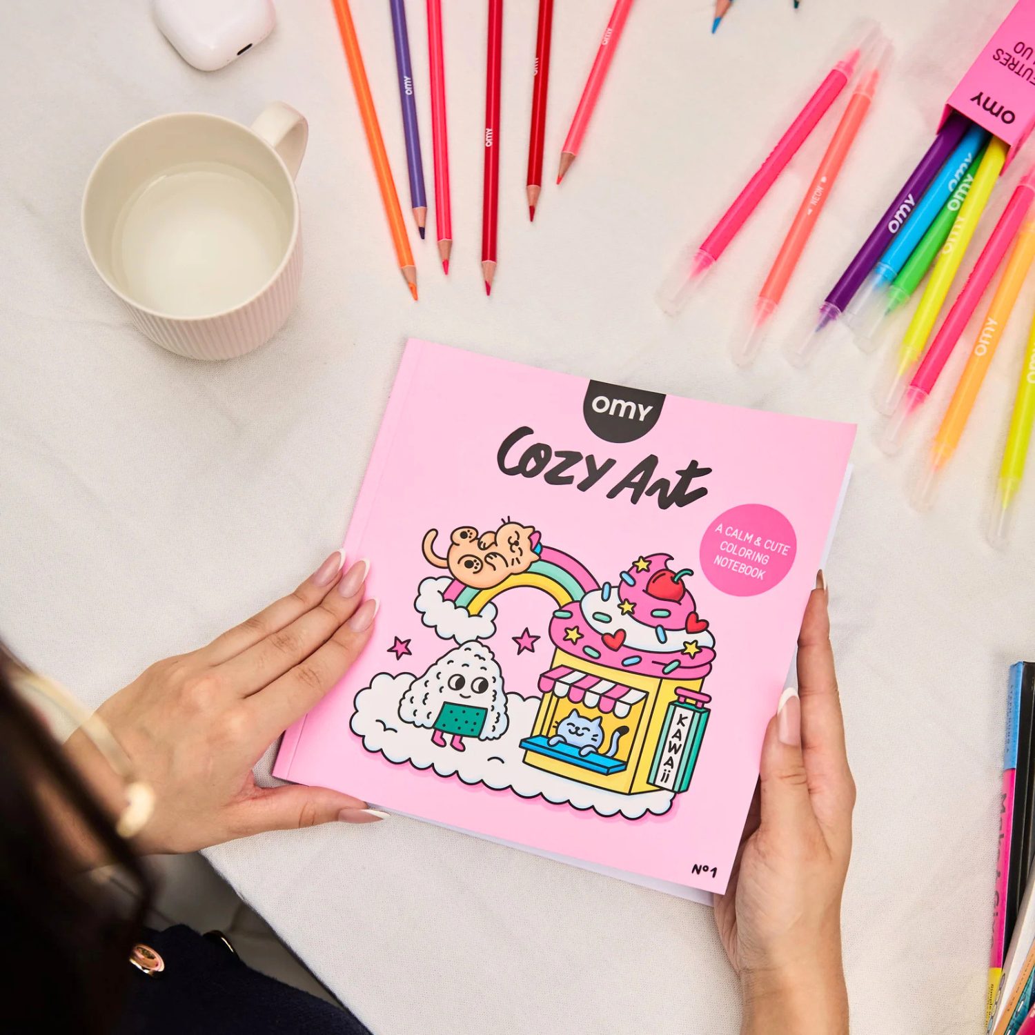 Coloriage adulte Cozy Art – Kawaii (28 pages détachables) – Image 5