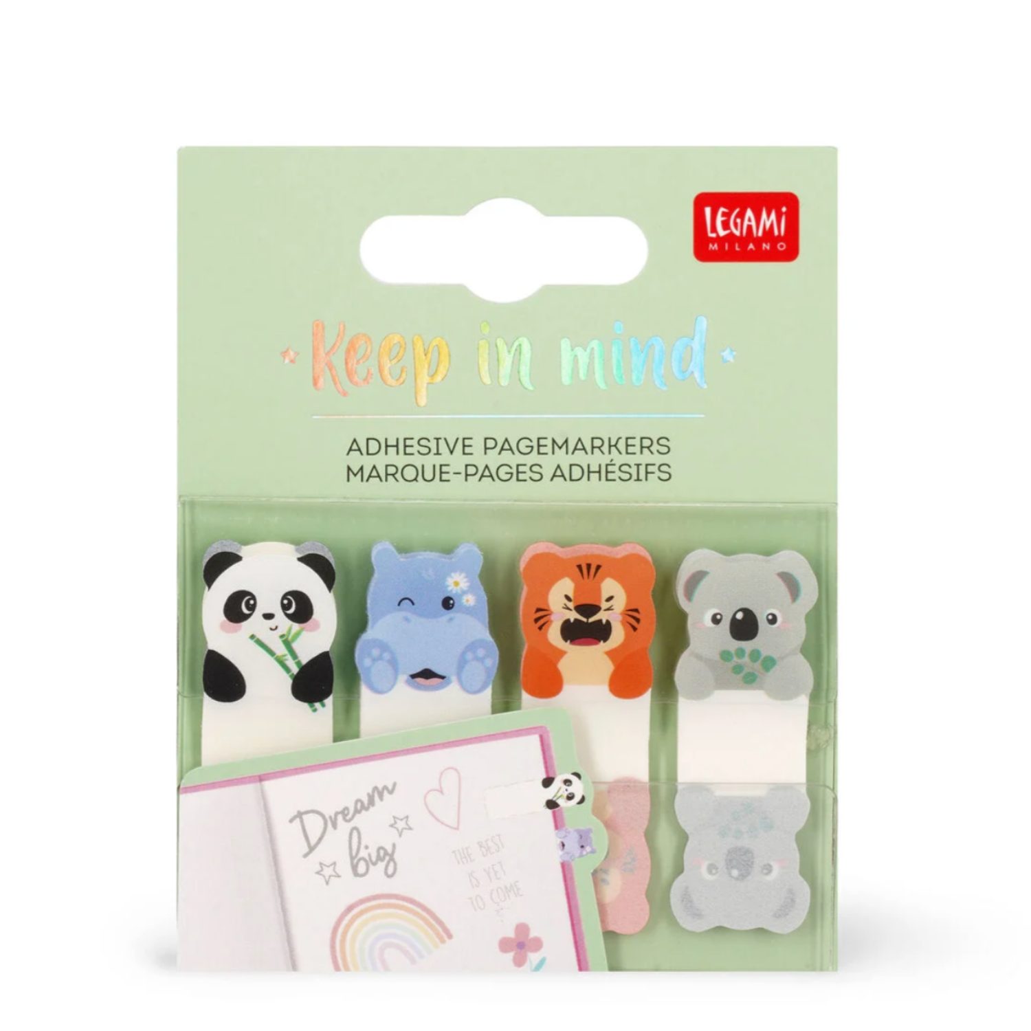 Marque-pages adhésifs animaux
