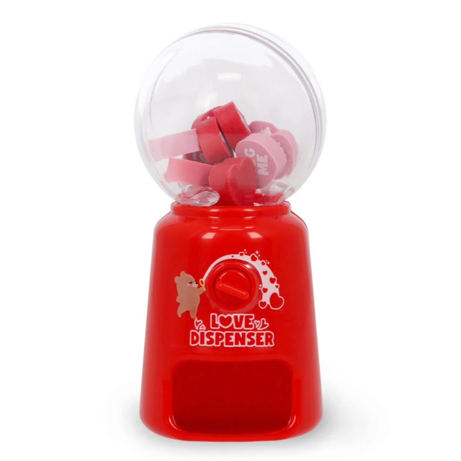 Mini distributeur de gommes coeurs