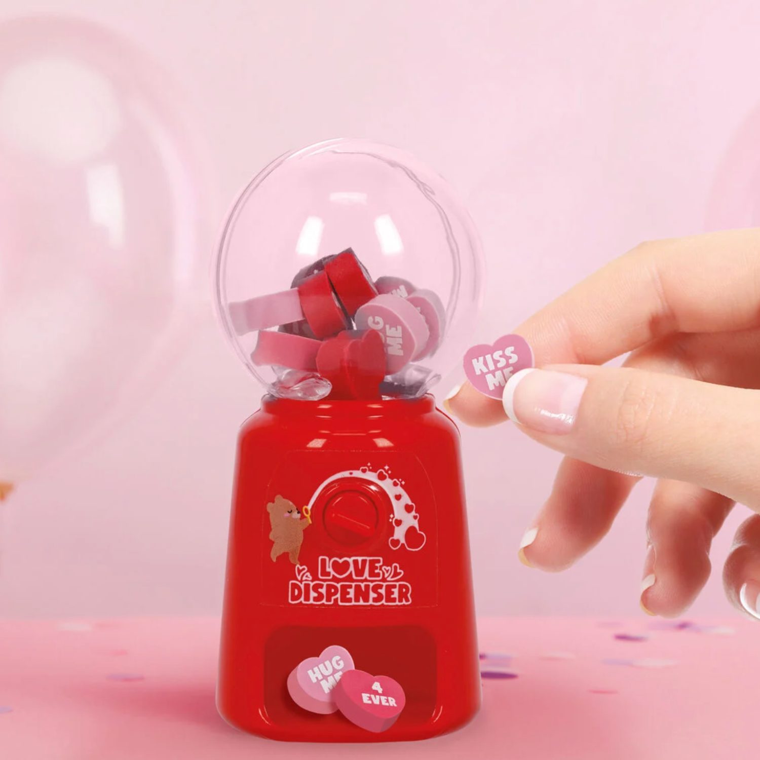 Mini distributeur de gommes coeurs – Image 2