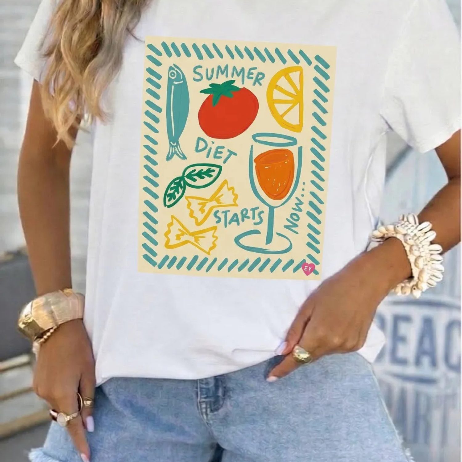 T-shirt blanc – Summer Diet – Image 4