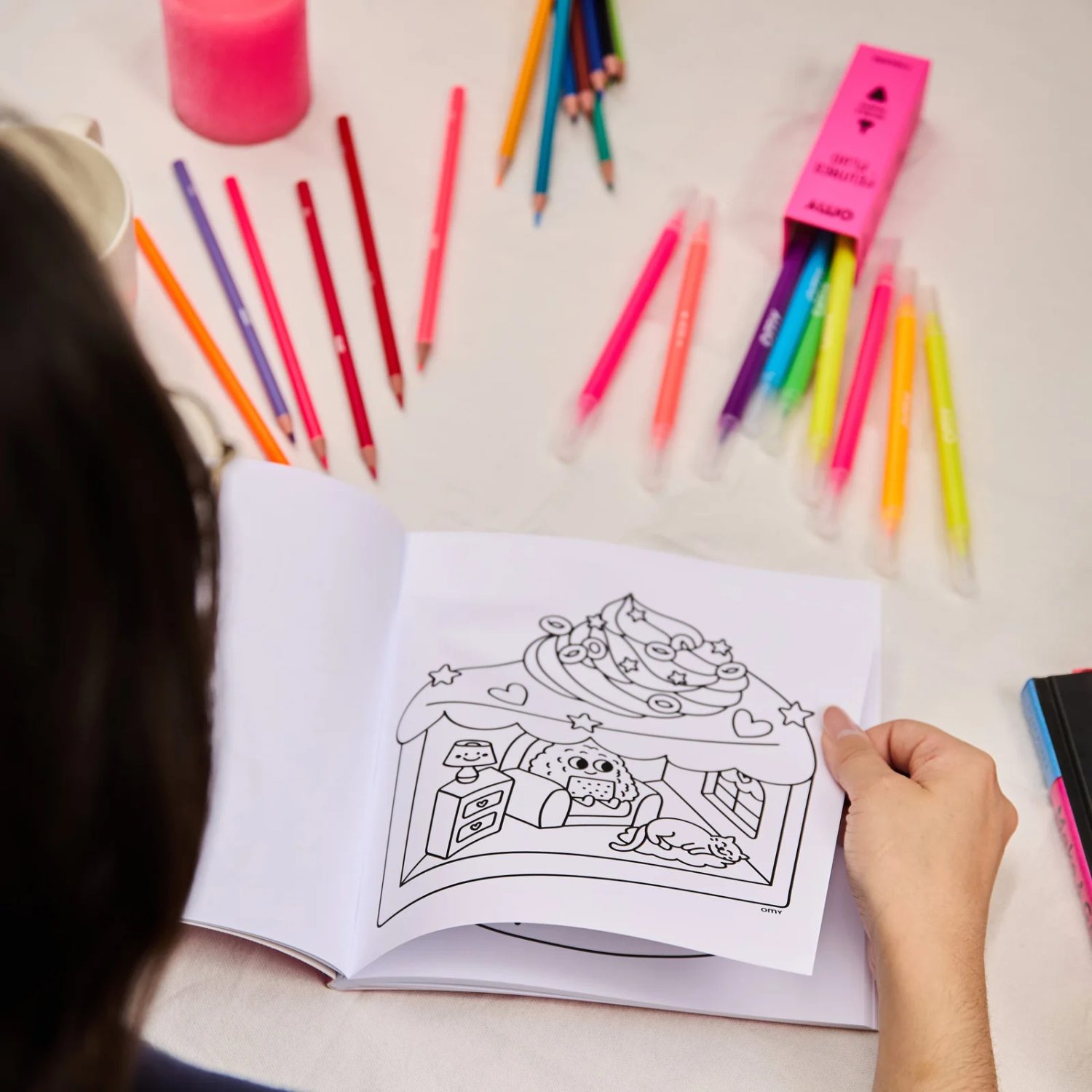 Coloriage adulte Cozy Art – Kawaii (28 pages détachables) – Image 4