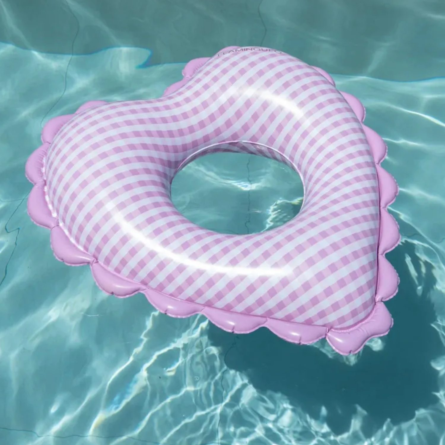 Bouée coeur vichy violette – Image 2