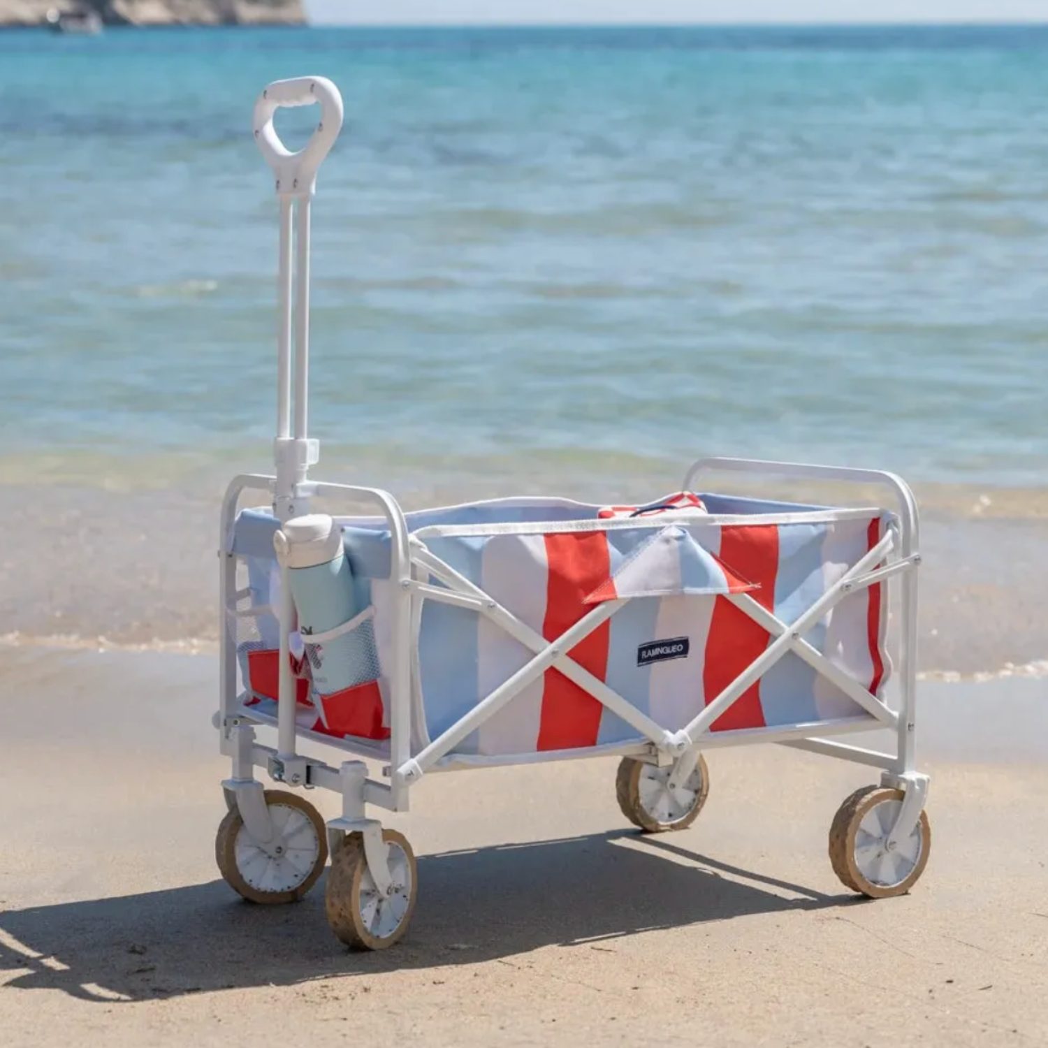 Chariot stripes bleu et rouge – Image 2