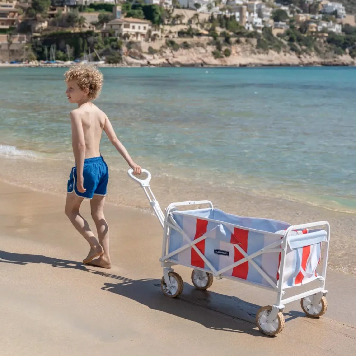 Chariot stripes bleu et rouge – Image 3