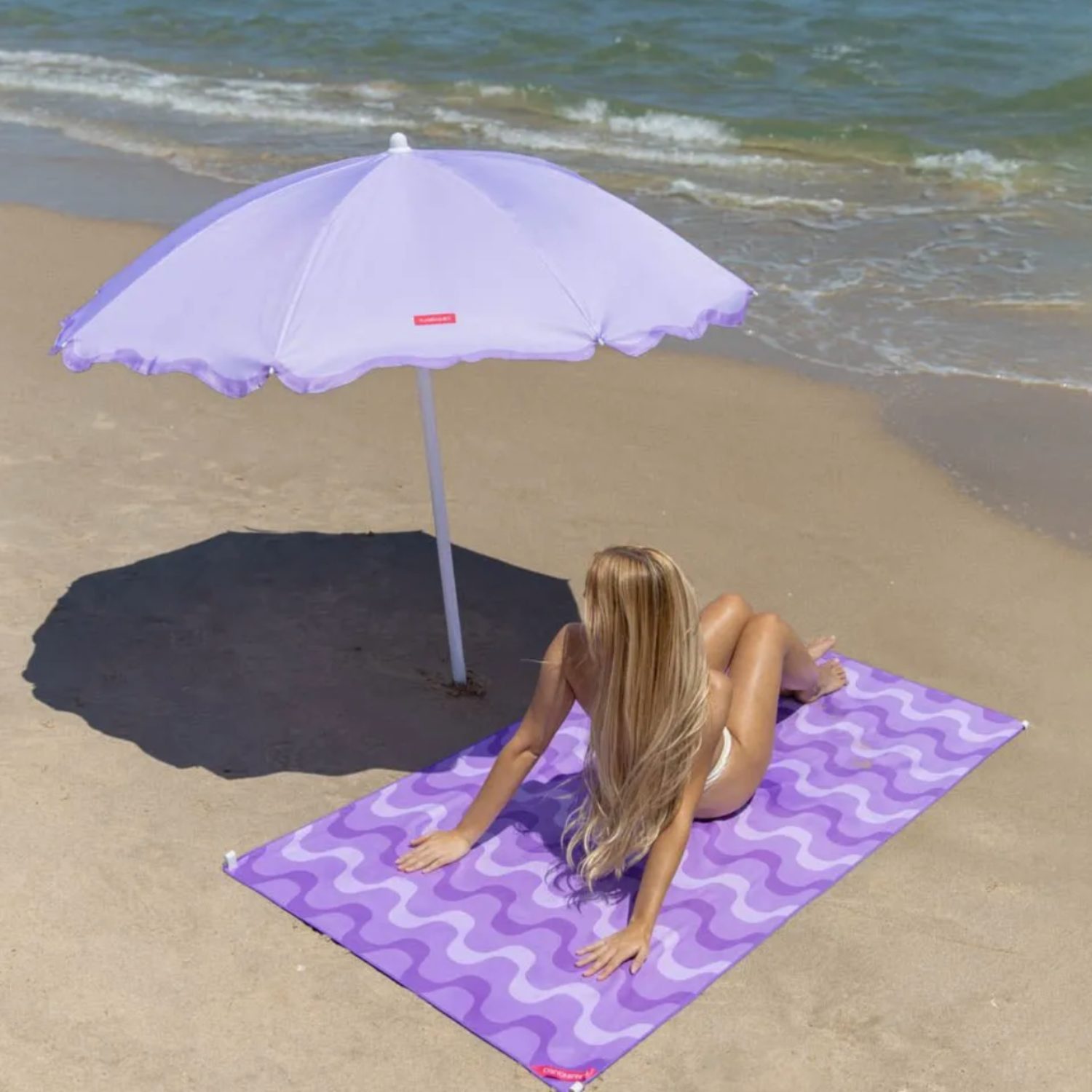 Parasol violet ondulé – Image 2