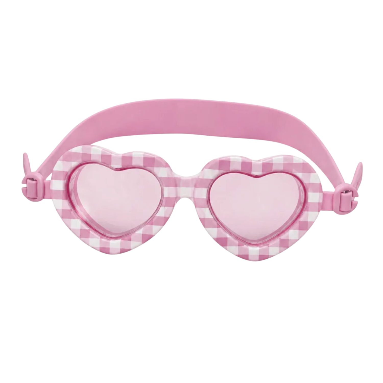 Lunettes de natation coeur vichy