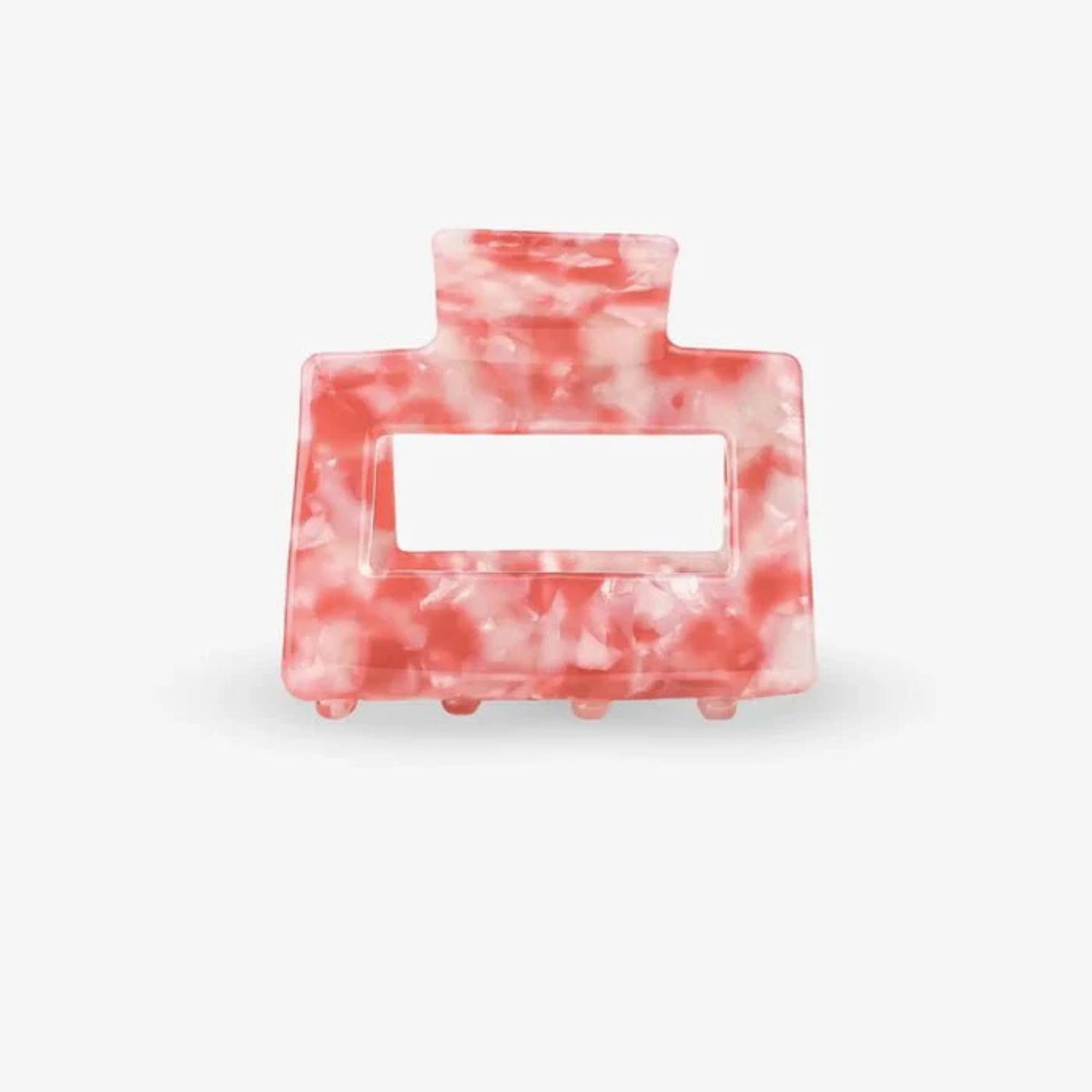 Pince crabe rectangle rouge