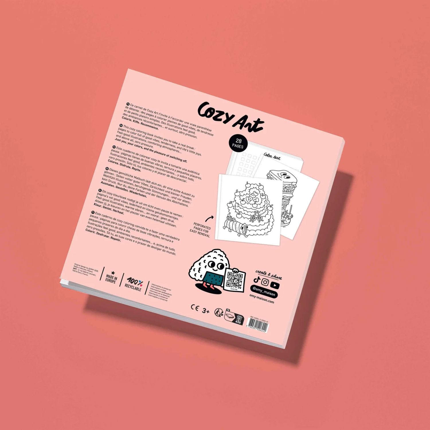 Coloriage adulte Cozy Art – Yummy (28 pages détachables) – Image 3