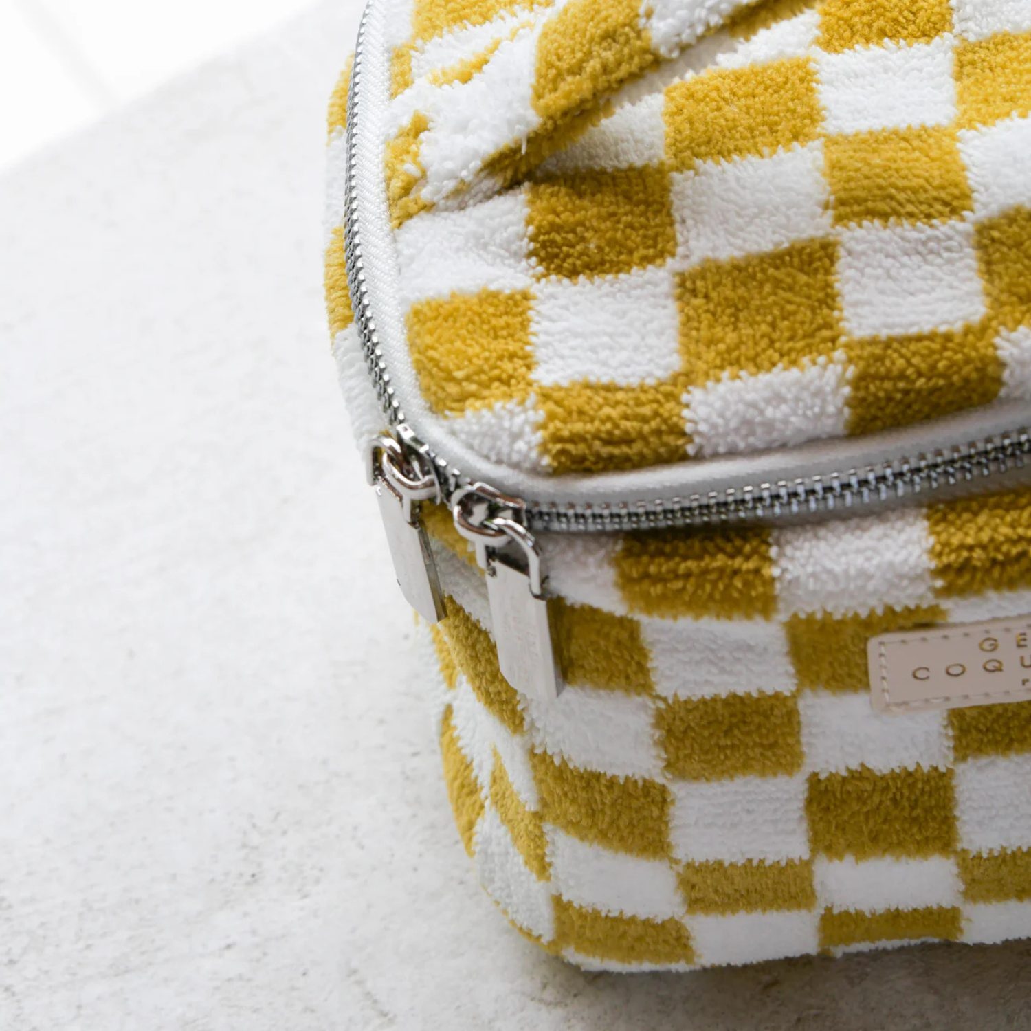 Vanity éponge damier – Ocre – Image 2
