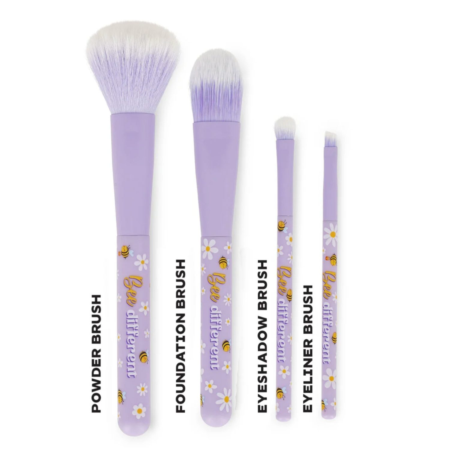 Set de 4 pinceaux maquillage abeille