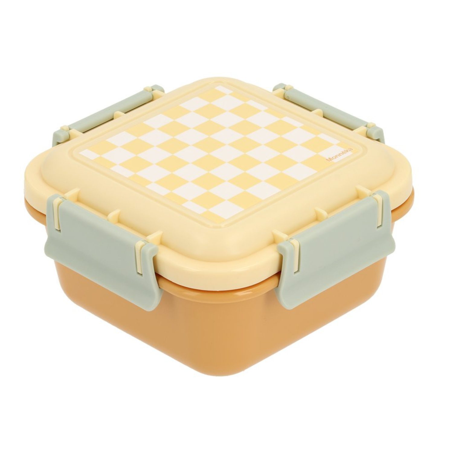 Boîte à goûter Damier jaune