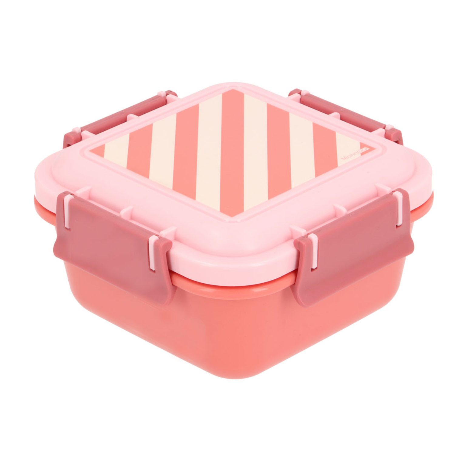 Boîte à goûter Stripes framboise