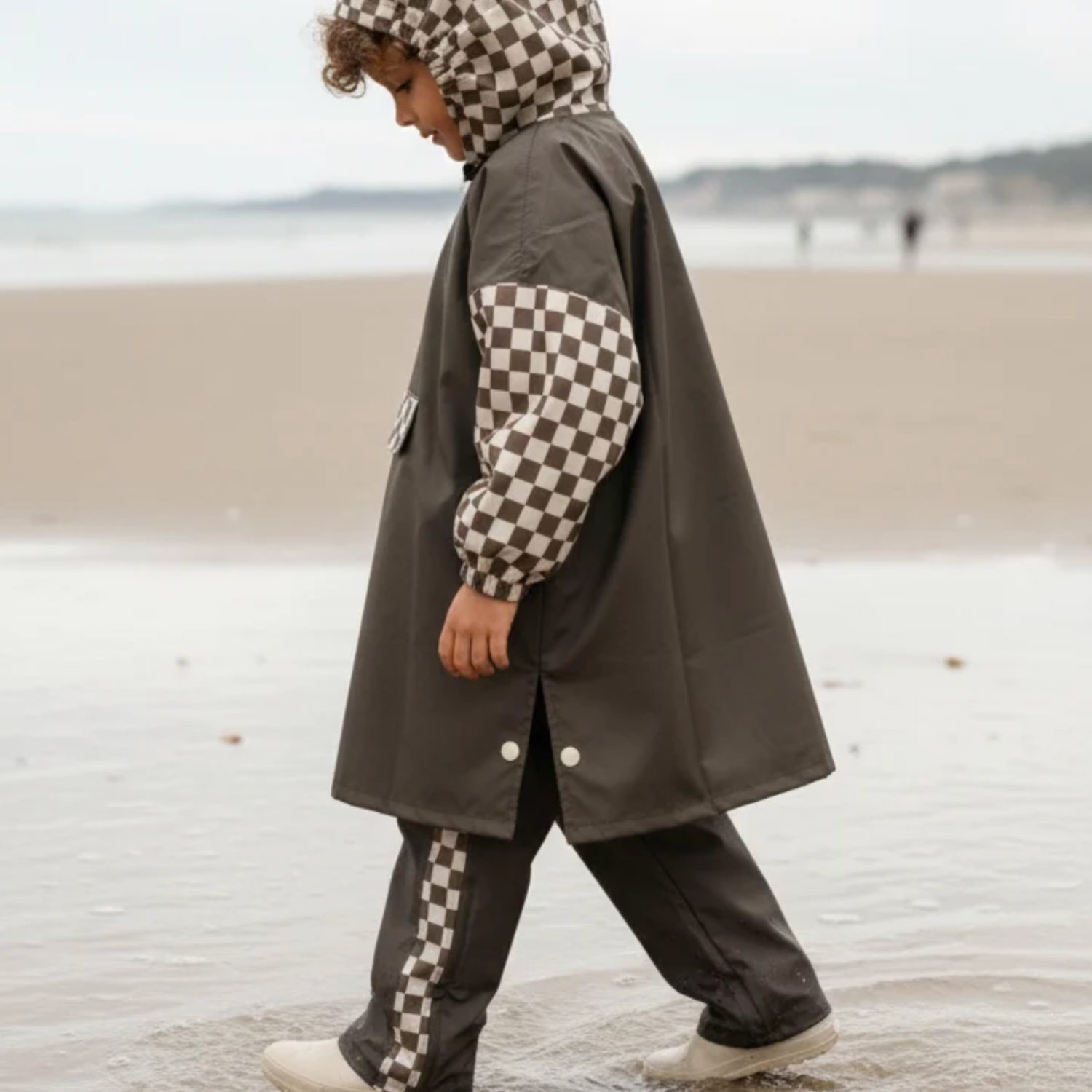 Pantalon de pluie Damier kaki 7-9 ans