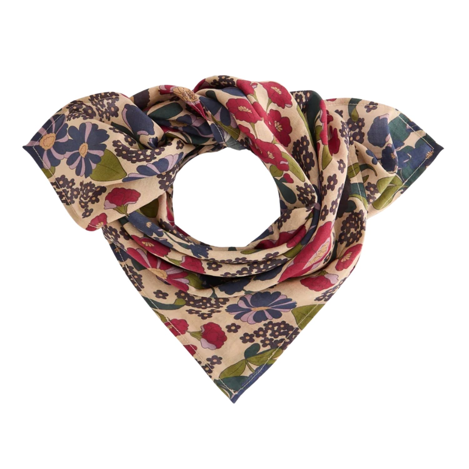 Small foulard Freya september Macadamia